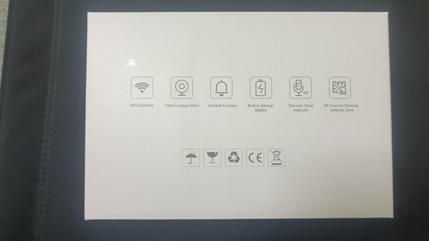 PGST Drahtloses Heim-Alarmsystem,4G+WiFi Sicherheitssystem mit Tür-/Fenster-Sensoren,Bewegungsmelder,120dB Alarm-Sirene,Alexa-kompatibel,Ohne monatliche Gebühren