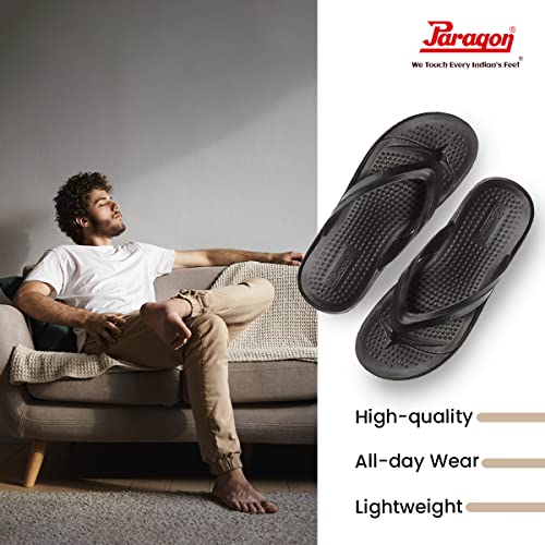 Image of Paragon EVK1129G Men Stylish Lightweight Water Resistant Flipflops | Comfortable with Anti Skid Soles | Casual & Trendy Slippers | Indoor & Outdoor