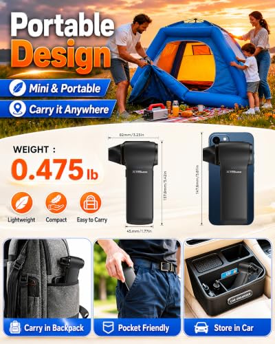 Compressed Air Duster 180000RPM Rechargeable Cordless Electric Blower - image 8