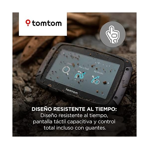 TomTom Rider 500 - GPS para motocicletas, 4.3 pulgadas con carreteras montañosas - Imagen 5