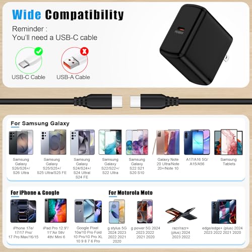 Samsung 65W Super Fast Charger USB C for Samsung Galaxy S26 Ultra S26+ S26 - image 7