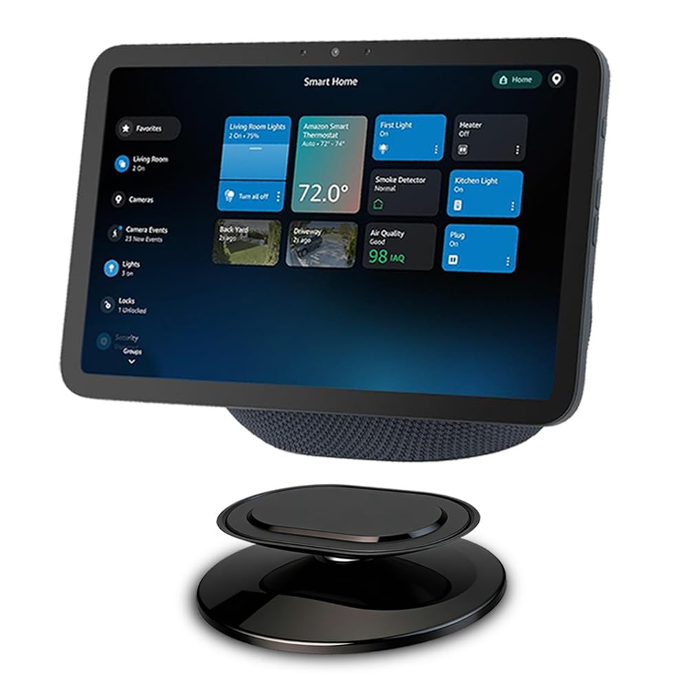 Soporte ajustable para mejorar el ángulo de visión. Accesorios para el hogar inteligente compatibles con modelos Android y iPhone (negro)