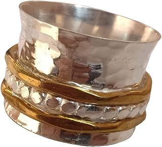 Silver Spinner Ring**Anxiety Ring*Spinning Ring*Art Deco Meditation Ring* Sterling Silver Jewelry*Valentine Gift Ring, Pre-engagement Ring
