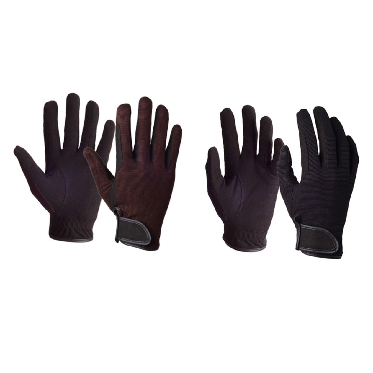 Toyvian Guanti da cavallo a cavallo sport all'aperto formazione addensare i guanti caldi guanti invernali adulto guanti da equitazione guanti per l'equitazione Black