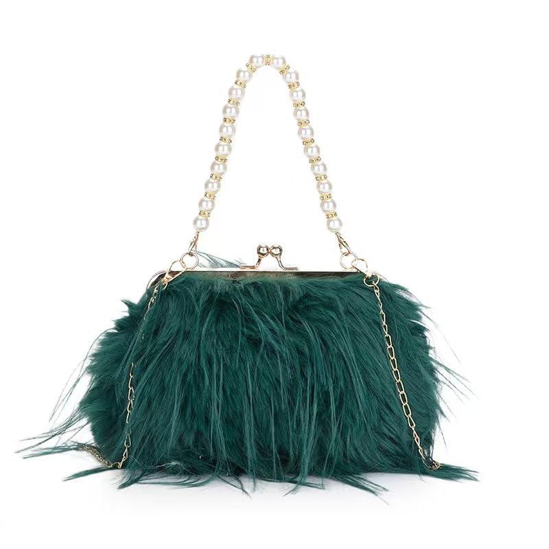 Bolso Tote de Plumas y Perlas para Mujer