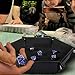 RNK Gaming Folding Hexagon Dice Tray PU Leather and Black Velvet for dice Rolling Games Like DND d&d