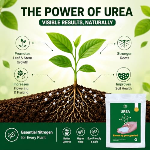 Image of Plant Food Collection| Plant Fertilizer | Compost | Manure For Garden | Home | Office Plants (Urea | 100gm)