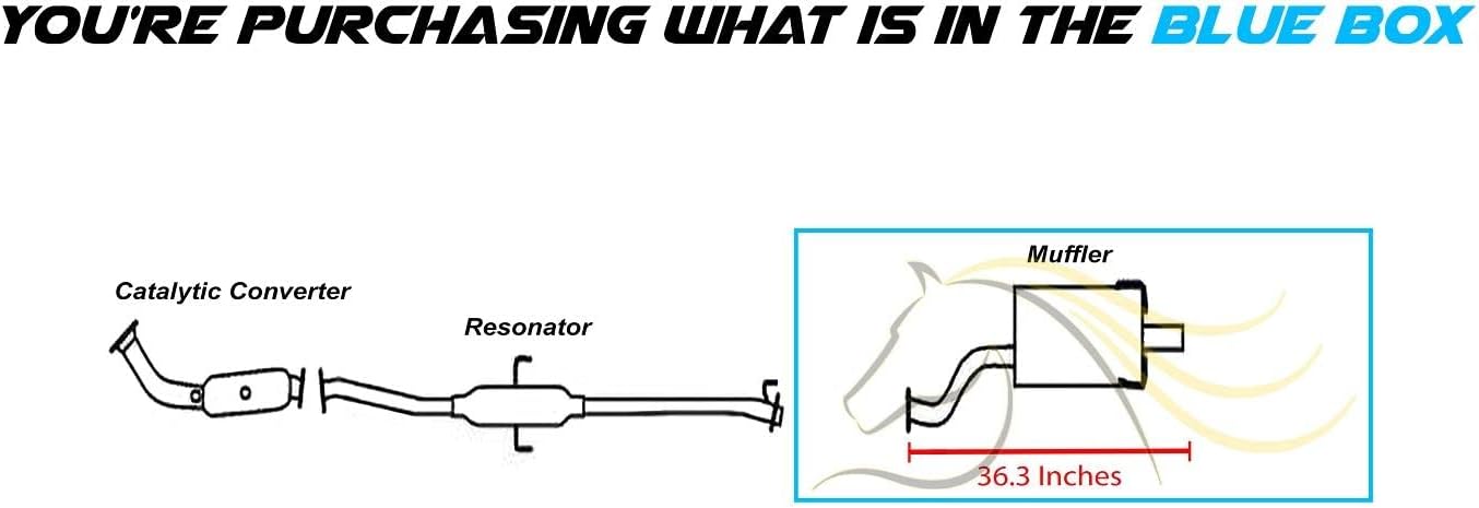 Northeastern Exhaust | Stainless Steel Exhaust Rear Muffler Compatible for Honda CR-V 2002-2006 2.4L | Free Gasket, Hanger, and Spring Bolt Kit Included