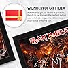 Iron Maiden Signed Poster Print - Art Styled Limited Edition Autograph Fan Gift – Collectible Memorabilia Wall Art - 50th Anniversary Run For Your Lives Tour (A4 Framed) #4