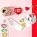 Ceiba Tree 500Pcs Animal Stickers for Kids Heart Shaped Love Sticker Roll Party Decorations Supplies for Envelopes Cards Bags