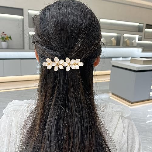 Pinza para cabello con cristal vintage y nácar miniatura 4