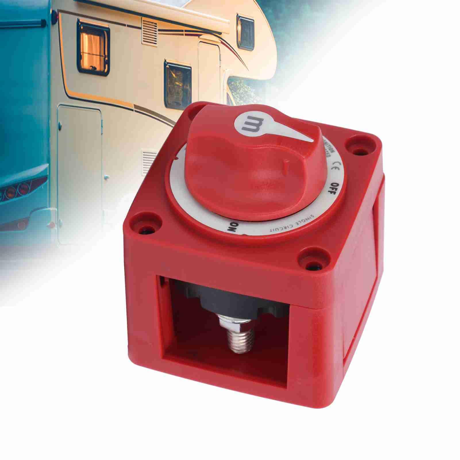 Dioche „blue sea“ Yacht-Batterieschalter, Einzelkreis, 6006 M-Serie, ABS/Kupfer, Wasserdichter EIN/AUS-Hauptschalter für Marineboote, 48 V DC, 300 A