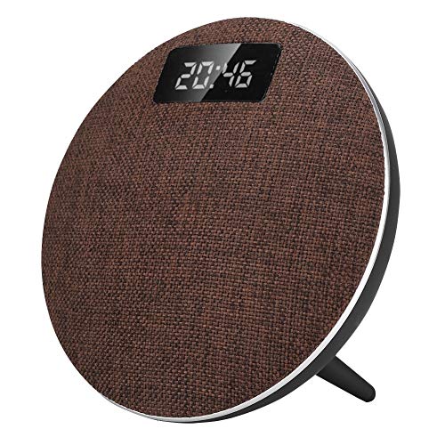 Preisvergleich Produktbild Kafuty BT 4.2 Speaker Desktop Freisprech-Lautsprecher, tragbarer Wecker-Lautsprecher Verbessertes ästhetisches Design Erweiterter Bass- und Höhen-Stereolautsprecher