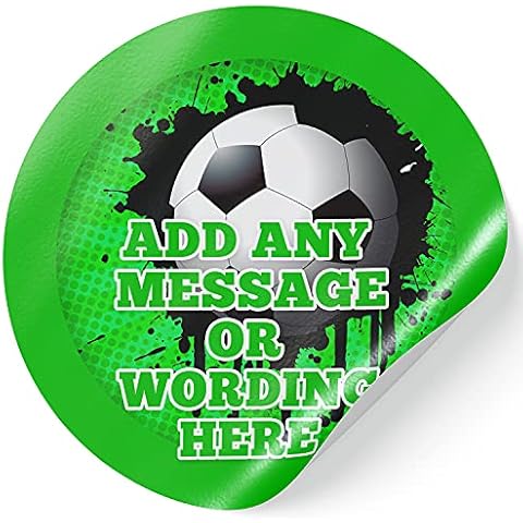 Any Colour Football Green Personalised Stickers Custom Labels Wax Melt Party Favor Sweet Cone Candle Oil (3.5 cm x 35 / 1, A4 Sheet) Cover