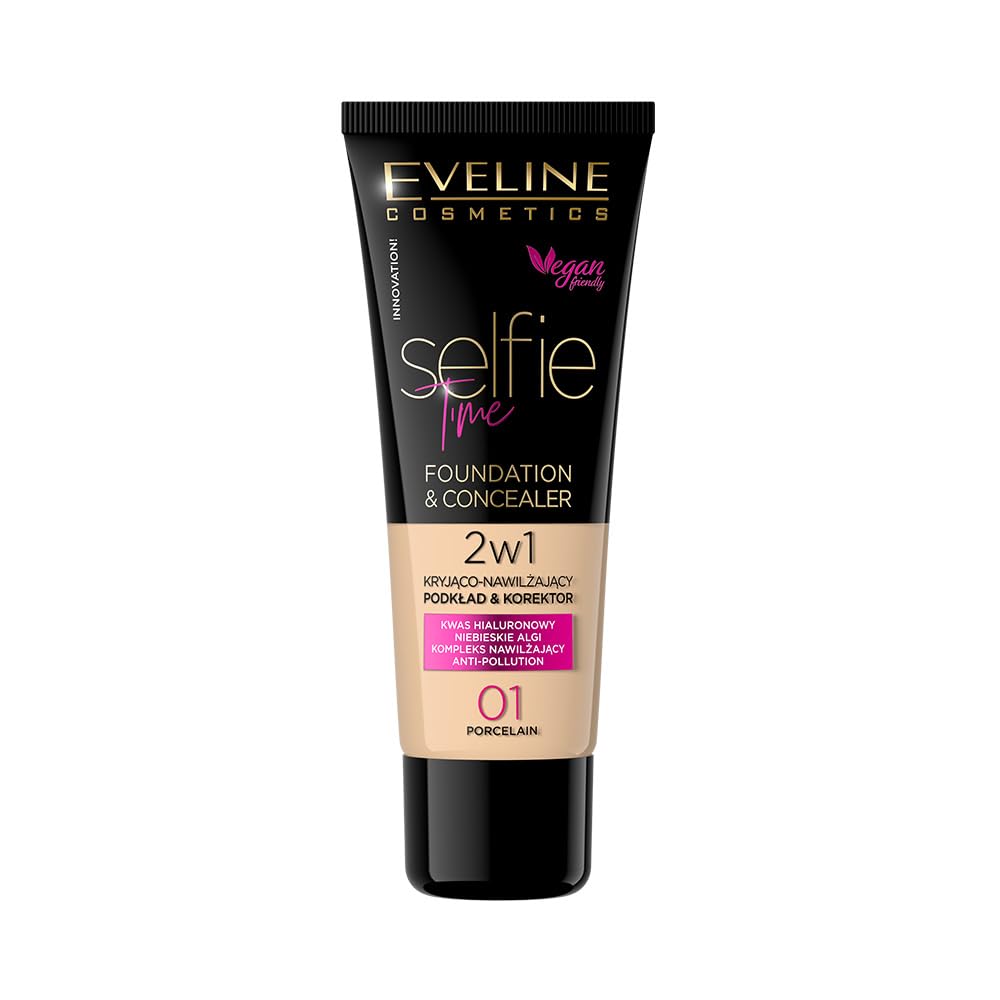 Eveline Cosmetics Selfie Time 2-in-1 Foundation & Concealer Nr. 03 Vanilla