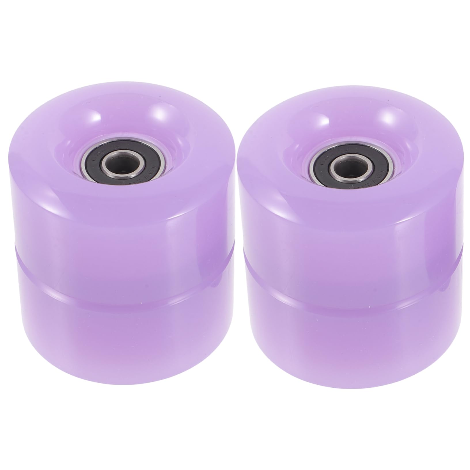 Mikikit 4Pcs Outdoor Roller Skate Wheels Durable PU and Replacement Wheels for Rough Surfaces High Elasticity Easy to Use for Skating and Asphalt