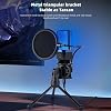Coverzone Computer RGB Microphone 20-20kHz Professional Podcast Microphone Kit Plug and Play USB Wired Pc Vlog Youtuber Kick Live Broadcast X1R For Laptop