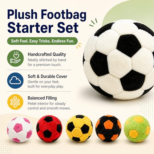 Hacky Kick Sack balles tricotées pour entraînement de coordination et jonglage