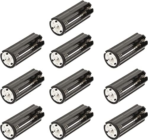 Amazon.com: 2Pcs Black Battery Holder Cylindrical Storage Case Adapter ...