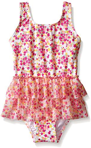 Hula Star Little Girls' Toddler Fairy Dance One Piece Swimsuit, Multi, 4T/4