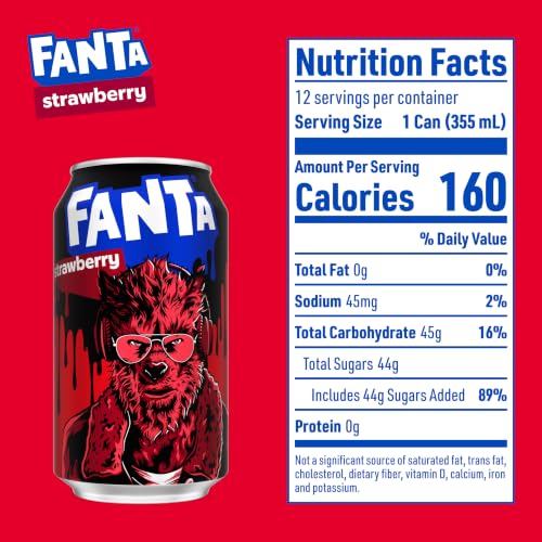 Image of Fanta Strawberry, 12 fl oz, 12 Pack