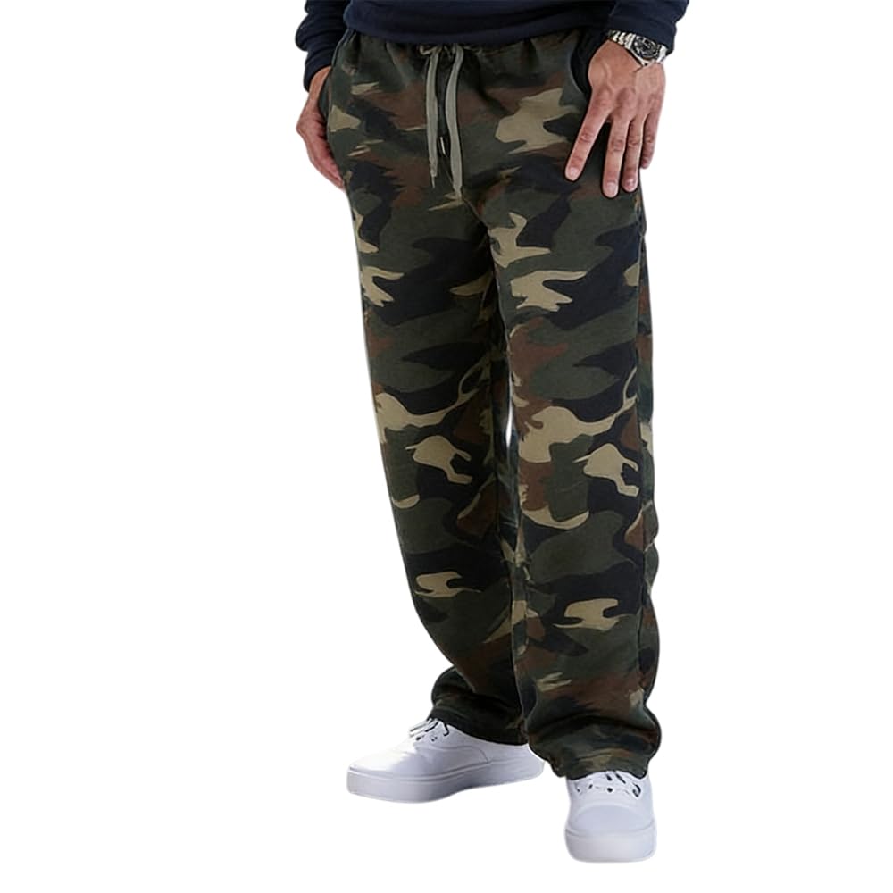 Yasumond Men's Fleece-Lined Athletic Sweatpants Drawcord Running Pants | Basic Drawcord J…