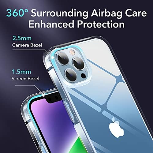 Vimiki Clear Designed for iPhone 13 Pro Max Case, [Never Yellow] [Shockproof Mil-grade Protection] Protective Bumper Hard PC Phone Cases, Thin Slim Fit Cover 6.7-inch 5G 2021, Clear