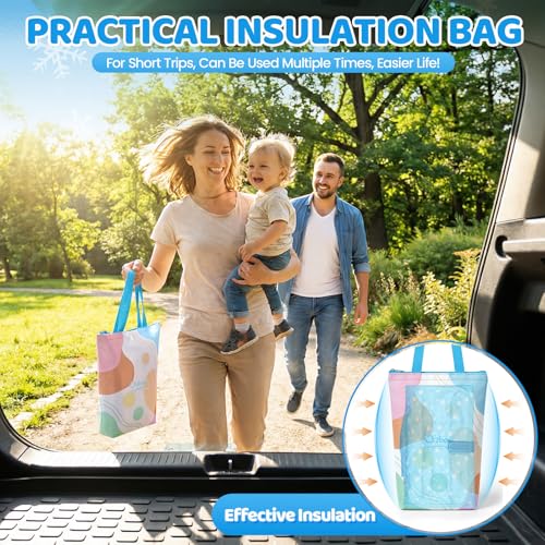 Image of Orzbow Car Seat Cooling Pad with Insulated Bag, Carseat Cooler Pad for Babies Toddler Kids Infant, Portable Baby Cooling Pad for Hot Summer to Keep Comfortable, Blue