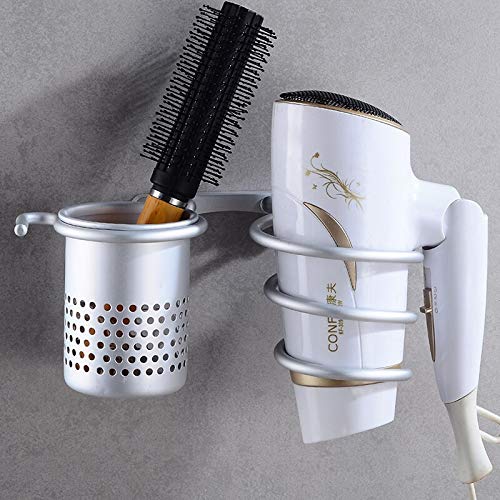 Wandhalterung für Haartrockner,Fönhalter Edelstahl, Haartrockner Halter ohne Bohren, Selbstklebende Halterung, Edelstahl Glänzend Poliert