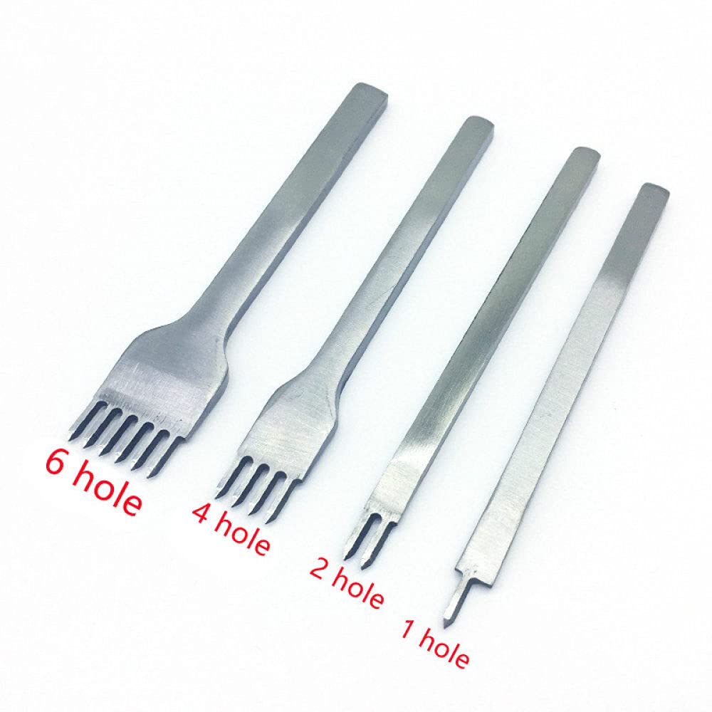 1 szt dziurkacz do paska 3/4/5 / 6mm rozstaw dziurkacz narzędzie do dziurkaczy skórzanych narzędzie szycie szycie DIY skórzane narzędzia rzemieślnicze, 5mm, zestaw 4szt