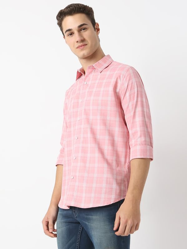 Image of Mens Striped Slim Fit Cotton Casual Shirt | Full Sleeves Mens Shirts | Stylish Shirt for Men