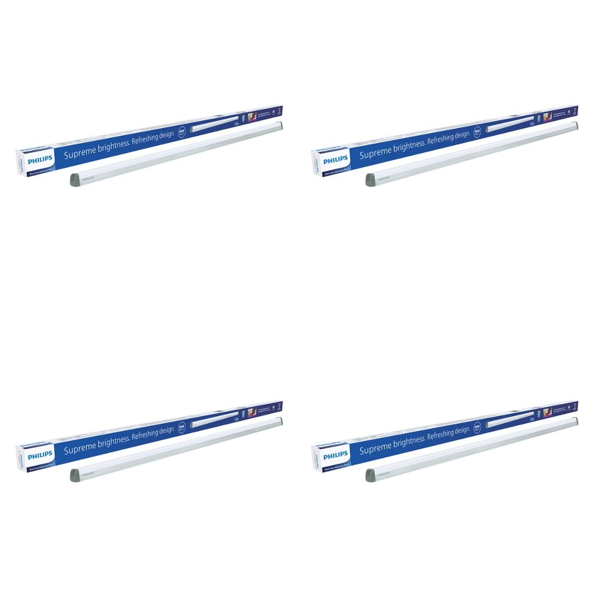 Philips SlimLine Advance Plus+ 80W Linear LED Batten | 8000 Lumens | 4 Feet (1195mm) Tube Light | Premium Aluminium Housing | 4kV Surge Protection | | Cool Day Light, Pack of 4-picture-19