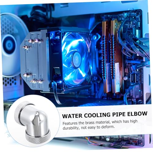 Conector premium de latón plata CRAFTHROU para personalización de chasis de PC 7