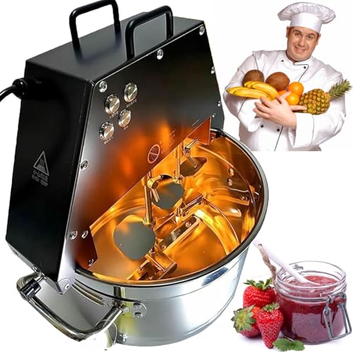 Olla mezcladora eléctrica para alimentos, volumen del barril de 10 L, batidora eléctrica para ollas calientes, máquina mezcladora de pasta de chocolate y aceite de chile, batidora de alimentos