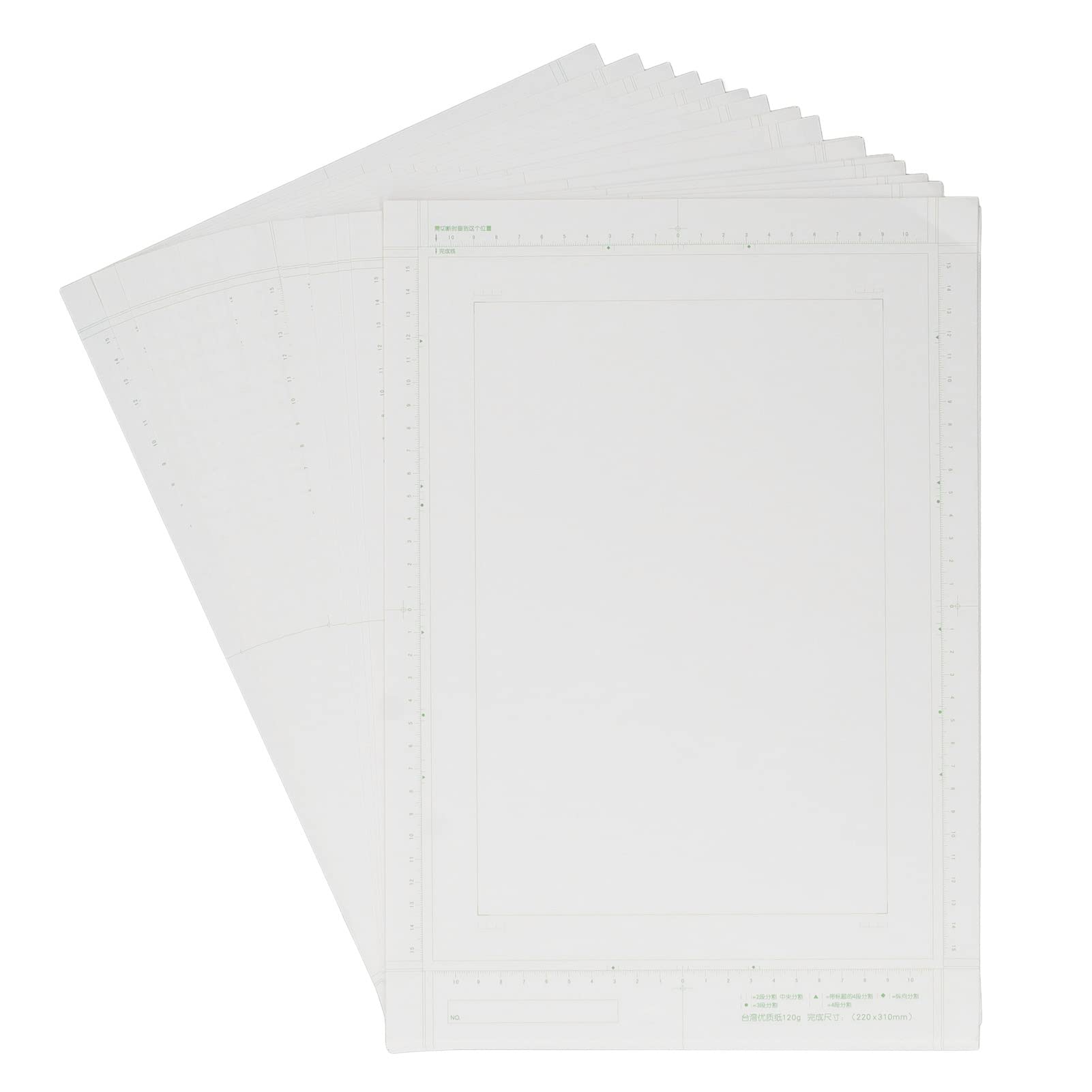 Hztyyier 30 Fogli di Carta Manga B4, 120 G di Carta per Fumetti con Scala per Artisti e Studenti
