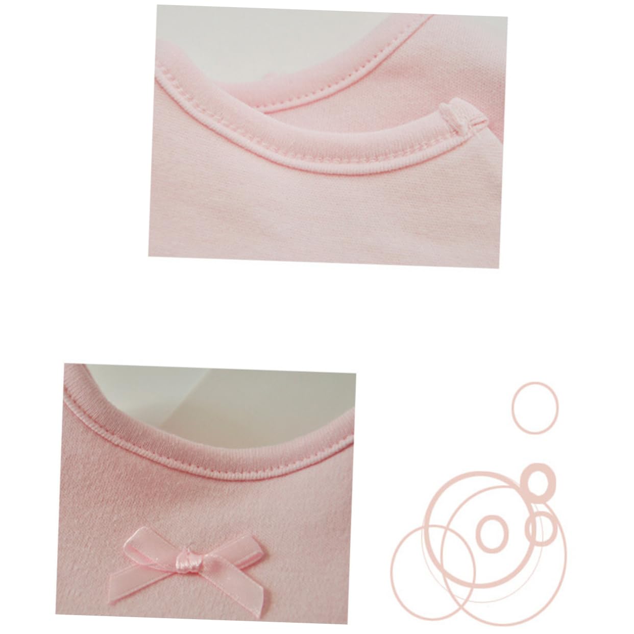 VICASKY 6pezzi Bavaglino e Rotazione Per Grembiule Per Neonata e Rosa Assorbente e Lavabile Per La e