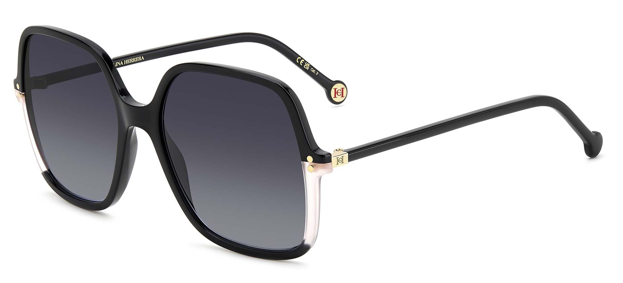 CAROLINA HERRERA Her 0244/S Gafas de Sol, Black Pink, 56 para Mujer