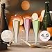 Lazyshine 40 Pack Plastic Champagne Flutes Disposable Champagne Glasses, 4.5 Oz Clear Mimosa Glasses Bulk Cocktail Toasting Cups for Party Supplies Wedding Bride Bar, Copas De Plastico Para Brindis