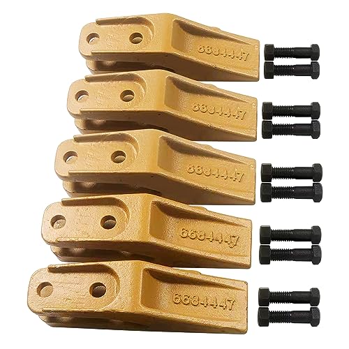 BDI Wear Part 5Pack 6684447 Trenching Bucket Teeth Skid Steer Backhoe Bolt On Tooth Unitooth/w Bolt and Nuts