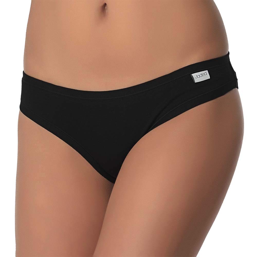 JADEAWomen's Cotton and Modal Stretch Briefs (6pcs) (M, Black)