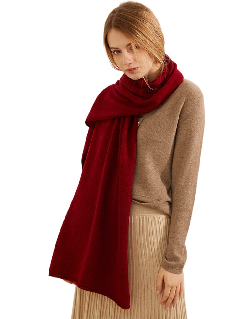 Kaschmir Yak-Wolle und Lamm-Wolle luftig Strick-Schal Winter-Schal für Damen und Herren