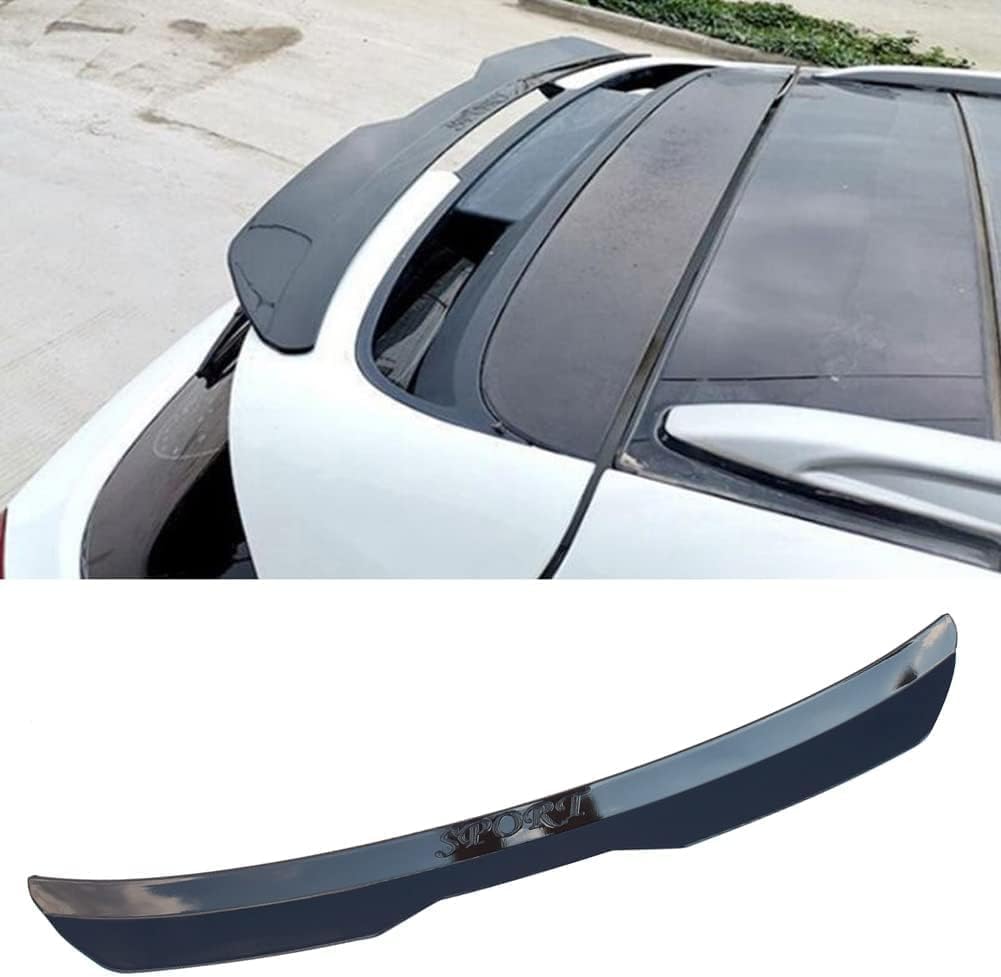 IONZS Car Rear Wing for Citroen DS3 (2010-2016),Trunk Tail Wing Spoilers,Spoiler Extension Wing,Roof Lip Diffuser Tailgate Protector,A/Black