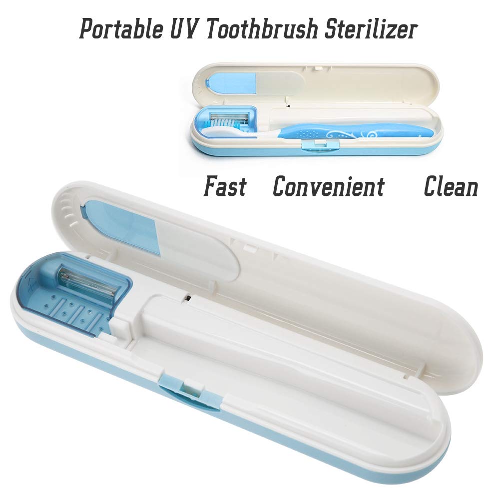Sterilizzatore Per Spazzolino Denti, Automatico Con Accessori Bagno Spazzolini Denti E Accessori Per Cacciaviti A Stella Sterilizzazione (Blu)