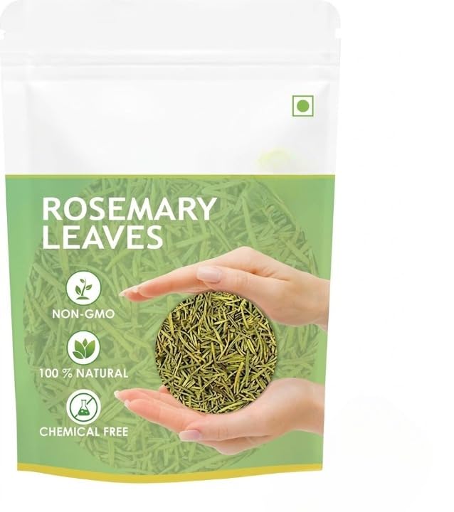 Rosemary Dried Leaf - 100 gm | Dried Rosemary Leaves for Hair, Food & Tea (100% Natural)
