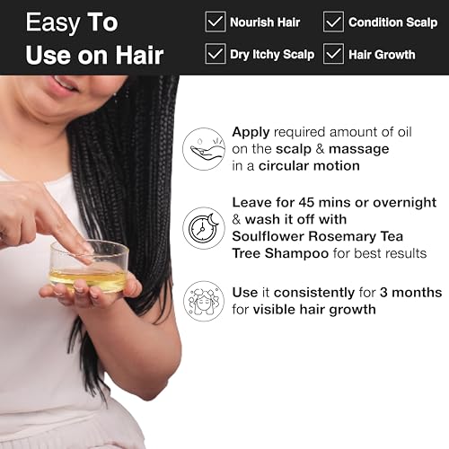 Image of Soulflower Extra Virgin Coconut Oil | Clinically Proven for Hair Growth, Moisturizer, Damage Repair, Anti-Frizz, Baby & Body Massage | 100% Pure, Ecocert Organic Certified, No Mineral Oil, 120ml