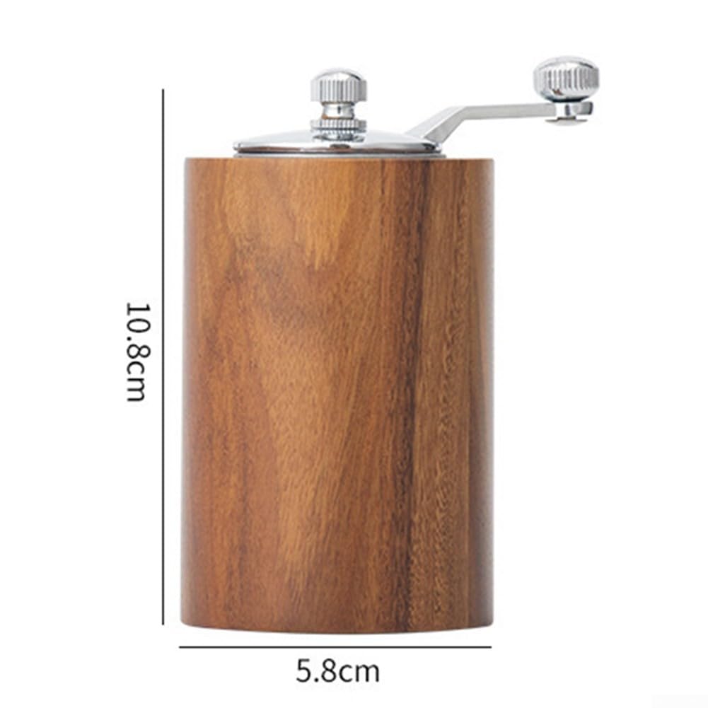 Pepper Grinder, Wooden Pepper Mill Salt Mill, Adjustable Coarseness Peppermill And Easily Refillable, Coffee Seasoning, Salt And Pepper Mill(M)