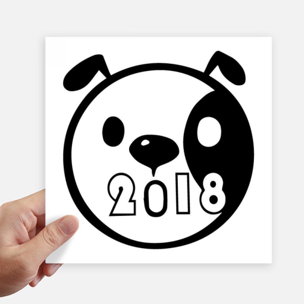 Stickers de perro para decorar tu maleta de viaje y moto en año nuevo pack de 4