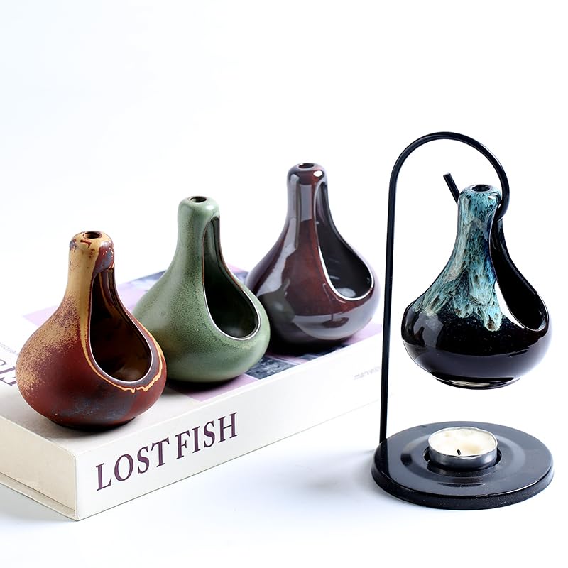 Ceramic Tear Drop Oil Warmer Candle Holder (Dream Blue)