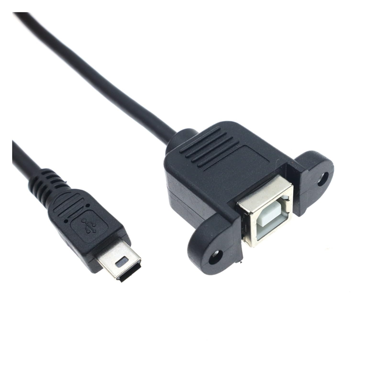 Con foro a vite di montaggio a pannello USB 2.0 B. Presa femminile a micro USB 5. -Pin cavo maschio compatible with il connettore dello scanner della stampante del computer(0.5m)