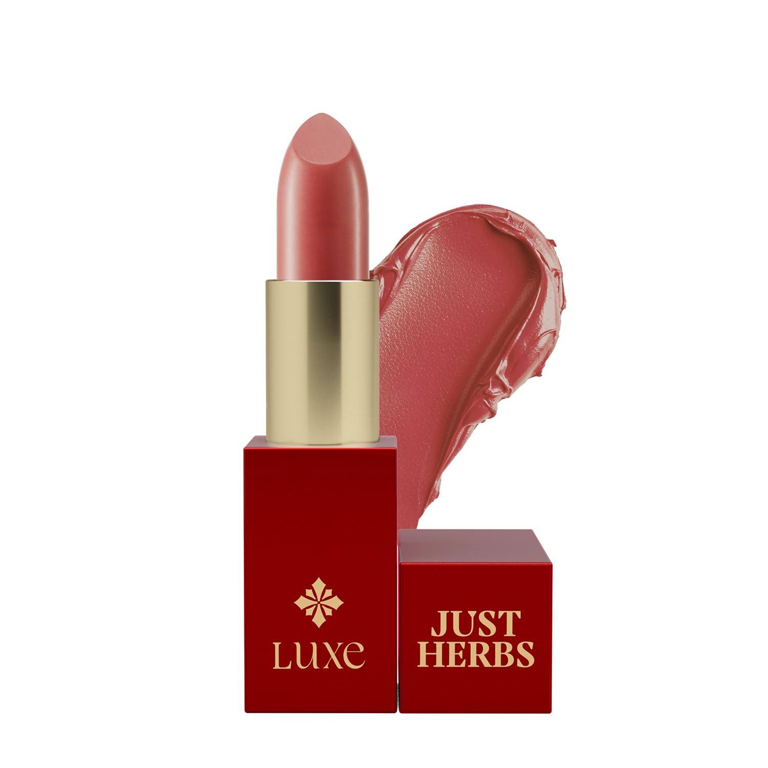 Just Herbs Luxe Satin Melt High Shine Lipstick | Luxury Makeup | Ayurvedic Formula | Long Lasting Shine | Ayurvedic Lips